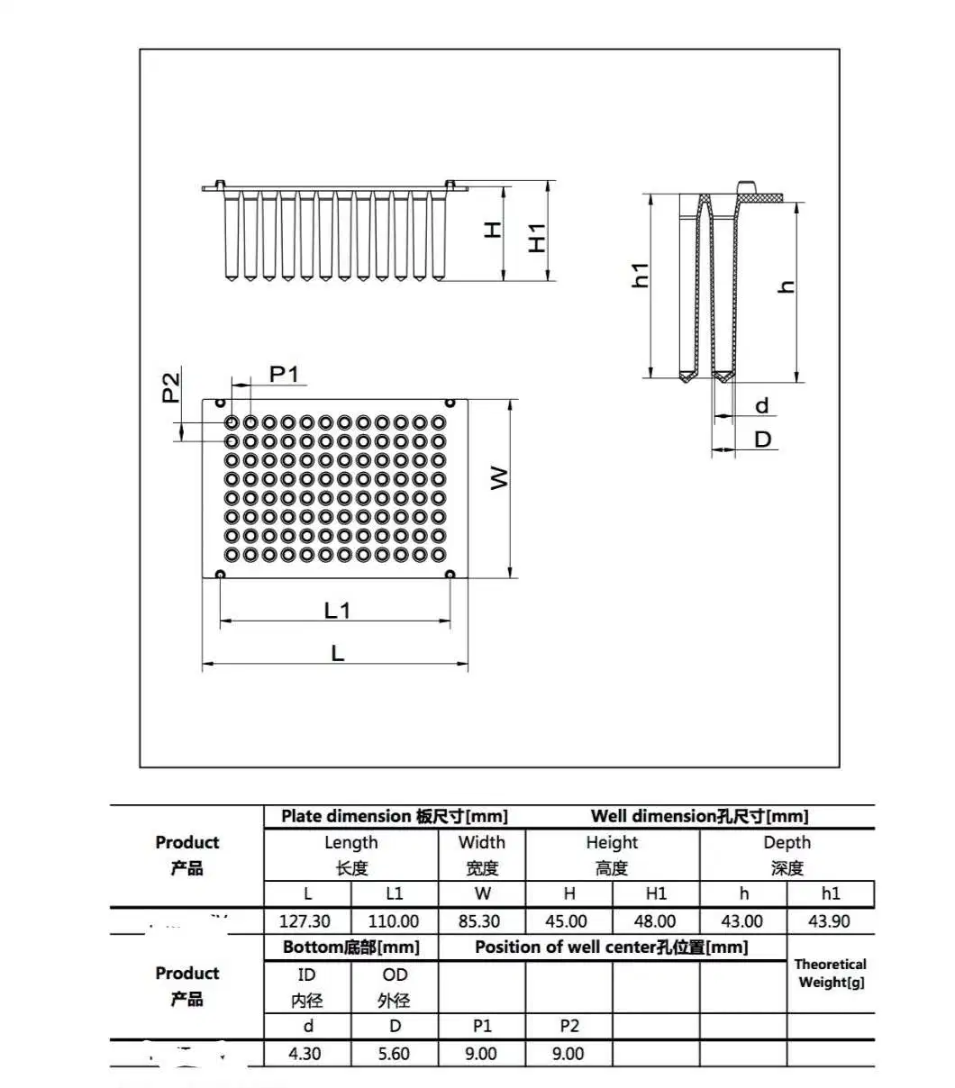 Wholesale CE Dnase &amp; Rnase Free Disposable 96 Magnetic Tip Combs for Reagent Transfer