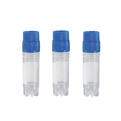 Cryovials Freeing Tube External Thread Design 2.0ml Self Standing