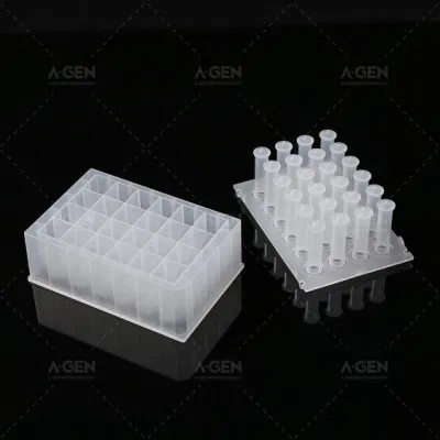 Plastic PCR Free PP Polypropylene, 24 Magnetic Sleeve /Tip Comb for Nucleic Acid Extraction (Kingfisher Flex)