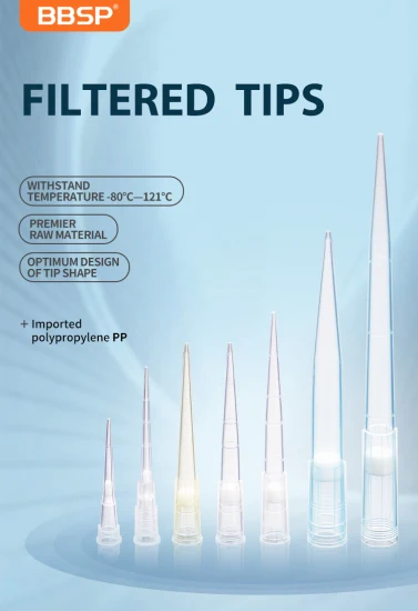 Laboratory Disposable Sterile Universal Yellow Blue Clear Suction 10UL 200UL 1000UL Micro Pipette Filter Tips