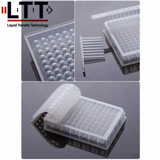 High Quality Customized Medical Products Square Hole 96 Well Deep Plate for Laboratory PCR Sealing Film